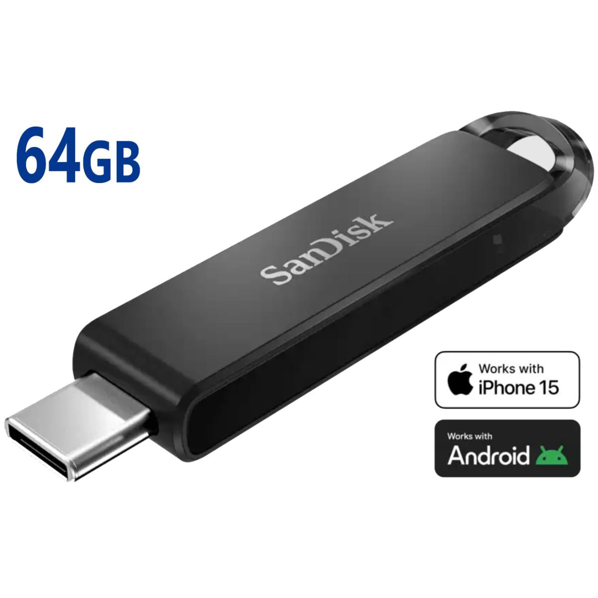 Sandisk 64gb Ultra Usb Type C Up To 150mb/s Include Encryption, Backup & Recovery Apps Flash Drive For Phones, Laptops, & Tablets , Black Sandisk 64gb Ultra Usb Type C Up To 150mb/s Include Encryption, Backup & Recovery Apps Flash Drive For Phones, Laptops, & Tablets , Black