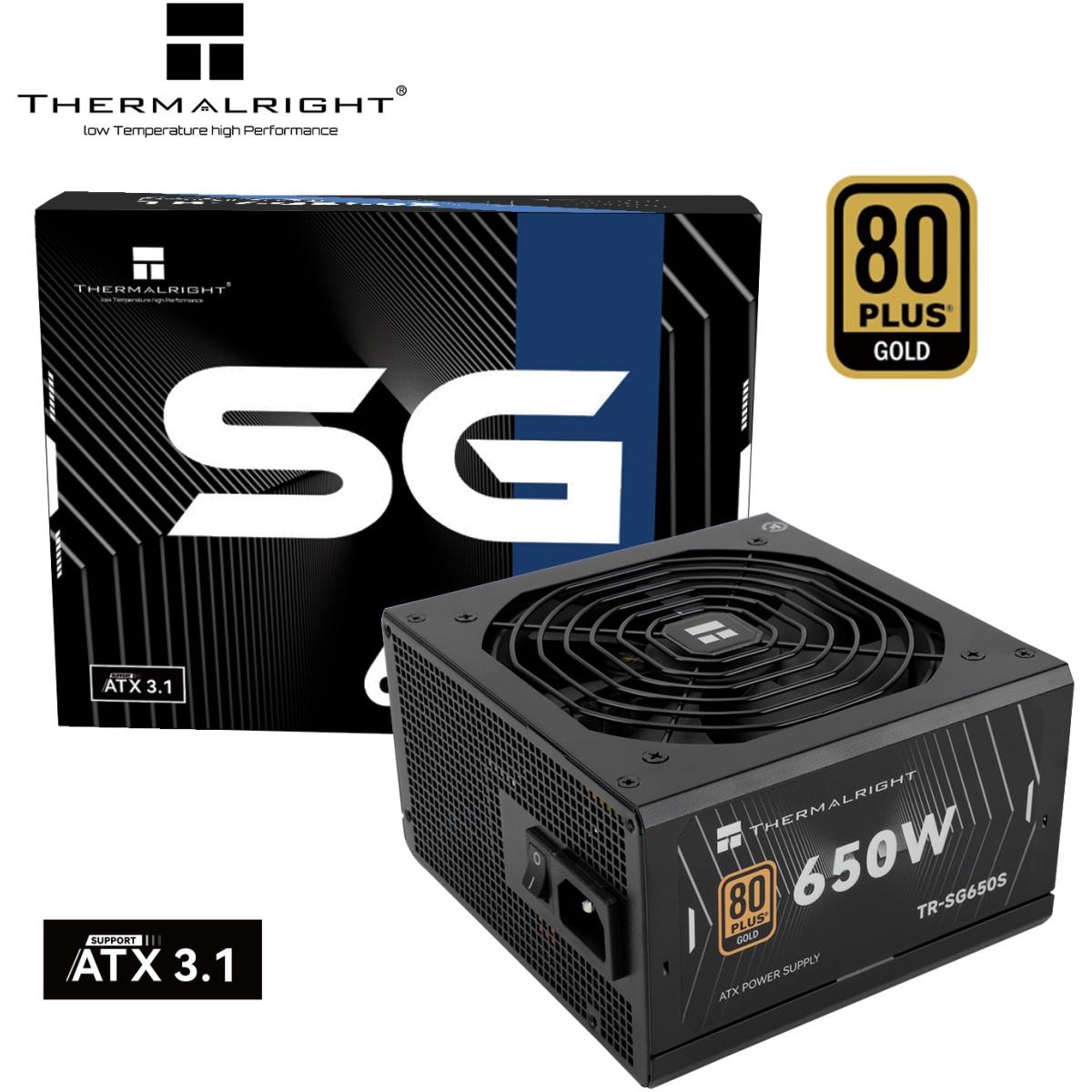 Thermalright (SG - 650S) Gold 650W (ATX 3.1) 80 Plus Gold Fixed Cable, Smart Fan - Power Supply