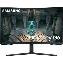 Samsung Odyssey G6 (bg650) Smart 27" 2k Curved 1000r 240hz 1ms Hdr 600 Amd Freesync Hdmi 2.1 W/ Adjustable Stand & Speakers