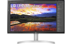LG 32UN650-W 32” 4K IPS HDR 10 DCI-P3 95% Color Gamut w/ 3-Side Virtually Borderless Design & Built-in Speakers