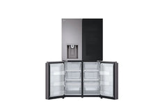 LG Bottom Freezer Refrigerator A+, 4D Ref, 889Lit, Ice & Water, Black Stainless - GCX-334DFBB.ASBPELF