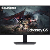 Samsung New 27" Odyssey G5 (g50d) Ips 2k Hdr400 180hz 1ms Amd Freesync W/ Adjustable Stand Black