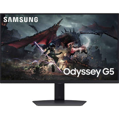 Samsung New 27" Odyssey G5 (g50d) Ips 2k Hdr400 180hz 1ms Amd Freesync W/ Adjustable Stand Black