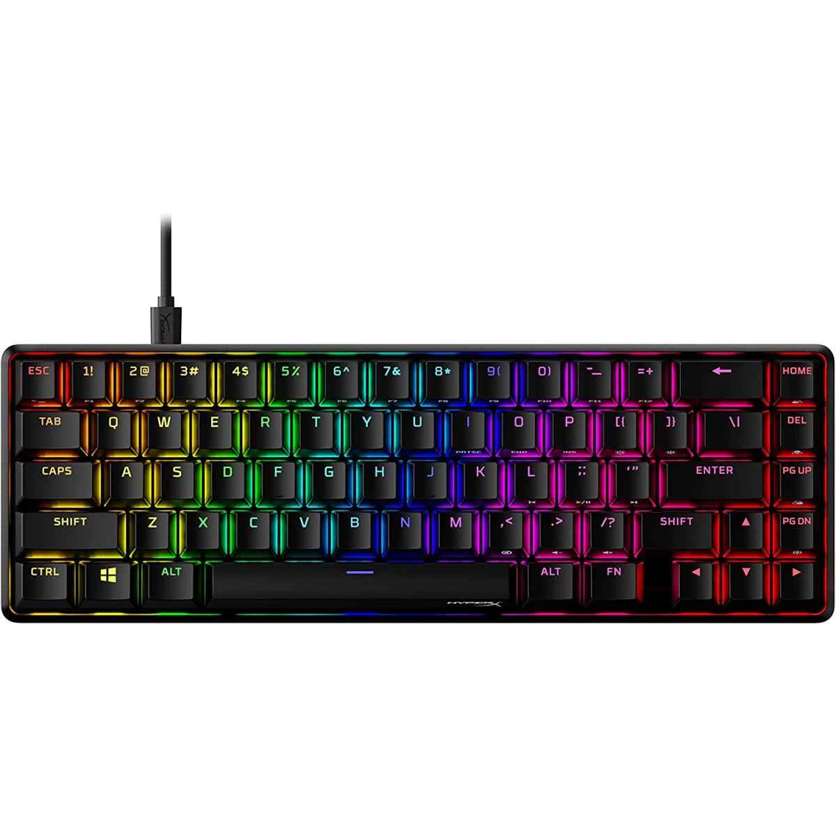Hp Hyperx Alloy Origins 65 Mechanical 65% Form Faor Linear Red Switch Rgb Led Backlit Keyboard
