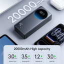 JOYROOM JR-PBF02 Pro 20000mAh 45W Ultra Fast Charging Powerbank, Dual USB-C & USB-A, LED Digital Display - 18 Months Warranty