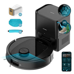 Cecotec Robot Vacuum Cleaner with 20000Pa ,4 in 1, 2.5Lit, 2000Watts, Black - A01_EU01_119670