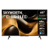 Skyworth Mini LED TV 65Inch QLED, Smart Google TV, 3HDMI & 2USB, Voice Control - 65X6600H