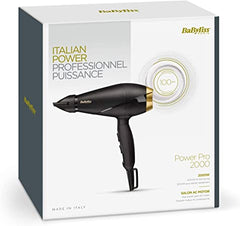Babyliss Power Pro hair dryer, 2000 watts - black (6704E)