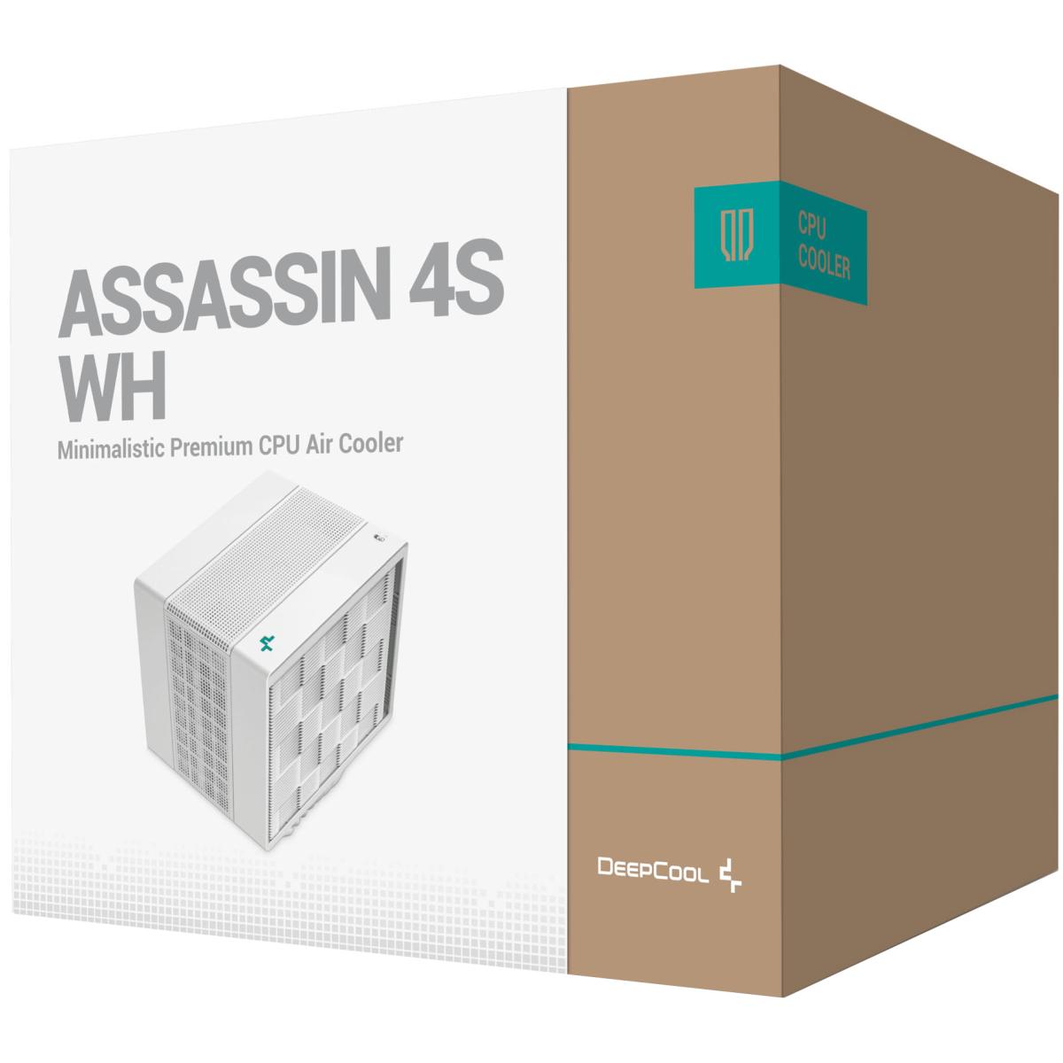 Deepcool Assassin 4s Premium Cpu Air Coolerdual Tower Single Center 140mm Fdb Fan 7 Copper Heat Pipes Quiet/peformance Mode Switch White - CompuMe