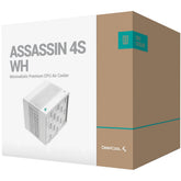DeepCool ASSASSIN 4S Premium CPU Air CoolerDual-Tower Single Center 140mm FDB Fan 7 Copper Heat Pipes Quiet/Peformance Mode Switch - White