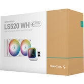 DeepCool LE520 Liquid Cooler 220W TDP AIO 240mm ARGB PWM Fan Copper Heatsink Aluminium Radiator Anti-Leak Tech CPU Water Cooler Intel & AMD - White
