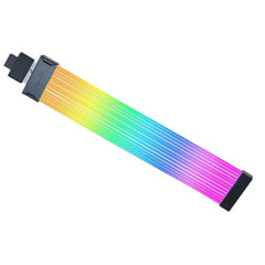 Lian Li Strimer Wireless 16-12 Addressable 90° RGB Extension Cables For 12VHPWR RTX GPUs, L-wireless Sync w/ 2.4GHz Controller (Not Included), L-Connect 3 Software For Complete Control | G89.PW16-121W.00 | - CompuMe