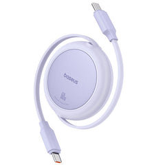 Baseus Free2Pull Mini Charging Cable USB-C to USB-C, 60Watts, 1Mm, Nebula Purple - P10364500511-01