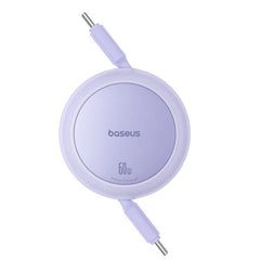 Baseus Free2Pull Mini Charging Cable USB-C to USB-C, 60Watts, 1Mm, Nebula Purple - P10364500511-01