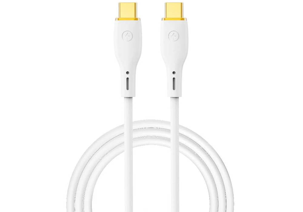 WIWU Vigor Ultra Fast 100W Type-C To Type-C (USB-C to USB-C) Charging Cable 1.2m - White