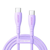Joyroom S-A59 Vibrant Series USB-C to USB-C Cable – 60W Fast Charging, 480Mbps - PURPLE