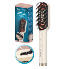 Cecotec Hairbrush with LED Light Therapy, Serum Applicator, 4Light Modes, Scalp Treatment, White - A01_EU01_116308