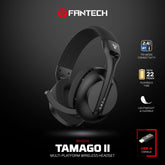 FANTECH WHG04 TAMAGO II Multi-Platform Wireless Gaming Headset White - CompuMe