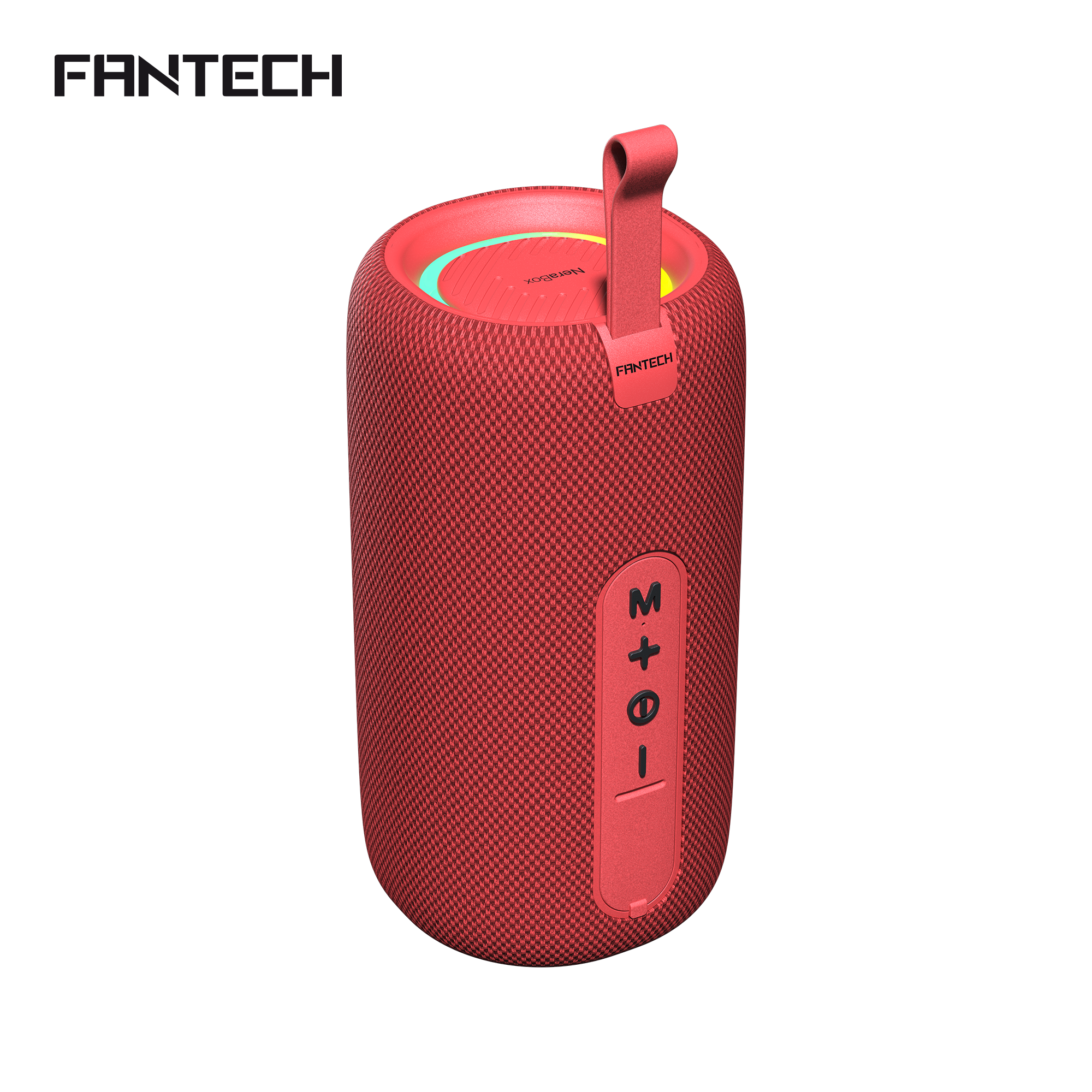 FANTECH BS159 True Wireless RMS Speaker TWS Deep Bass 10W 57mm Driver 4 - Way Connectivity BT TF Card USB RGB Portable Speaker - Red