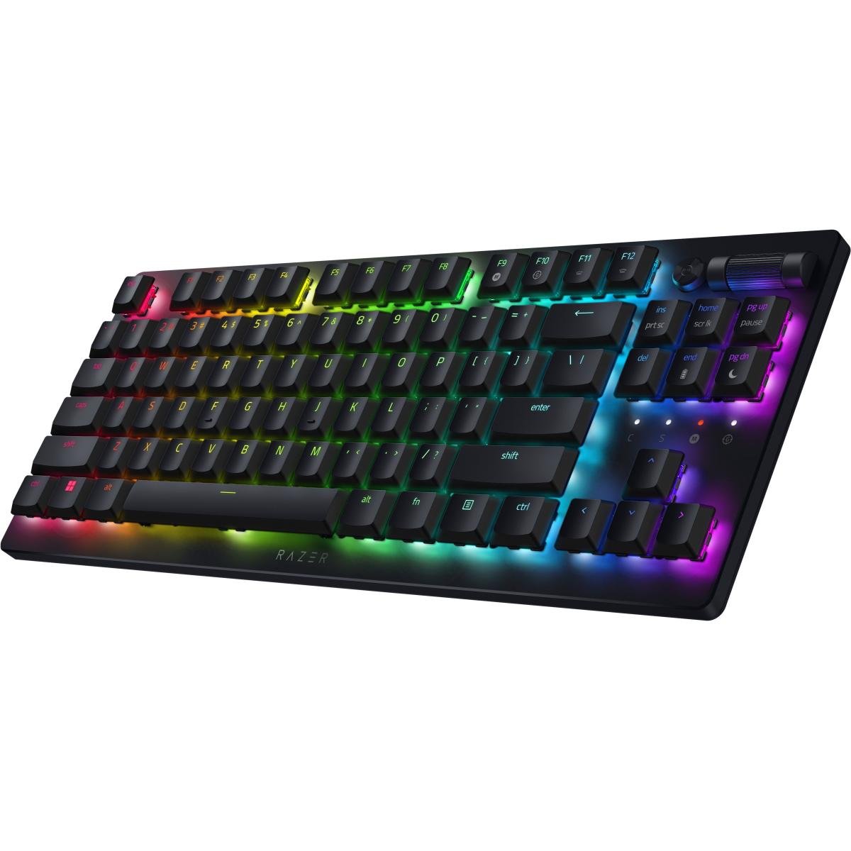 Razer Deathstalker V2 Pro Tkl Wireless & Bluetooth Low Profile Optical Switches Hyperspeed 50 Hr Ultra Durable Coated Keycaps Linear Red Razer Deathstalker V2 Pro Tkl Wireless & Bluetooth Low Profile Optical Switches Hyperspeed 50 Hr Ultra Durable Coated Keycaps Linear Red