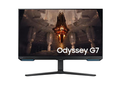 Samsung Odyssey G7 Smart Tizen (BG702) 32" RGB Flat Monitor IPS 4K UHD 144Hz 1ms(GTG), 10Bit, HDR10+, 90% DCI Coverage, HDMI 2.1, G-Sync Compatible w/ Ergonomic Stand & Speakers