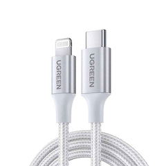 Ugreen Us304 70523 Cable With Usb C/ Lightning Conneors Mfi Certified 1m Silver