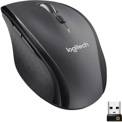 Logitech M705 Marathon Wireless Mouse, 2.4 Ghz Usb Unifying Receiver, 1000 Dpi, 5 Programmable Buttons, 3 Year Battery, Compatible With Pc, Mac, Laptop, Chromebook Black