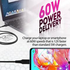 Promate PowerLink-CC200, 60W USB-C Soft Silicon Cable