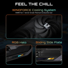 GeForce RTX 5080 Gaming OC 16G Graphics Card, WINDFORCE Cooling System, 16GB 256-bit GDDR7, GV-N5080GAMING OC-16GD Video Card