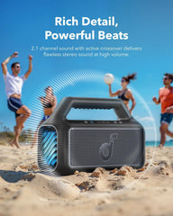 Boom 2 Outdoor Speaker Boom Go 3i Portable Bluetooth Speaker by Anker (Bundle)