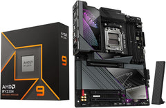 AMD Ryzen 9 9900X CPU Processor with GIGABYTE X870E AORUS Master Motherboard (ATX, DDR5, 4X M.2, PCIe 5.0, USB4, WIFI7)
