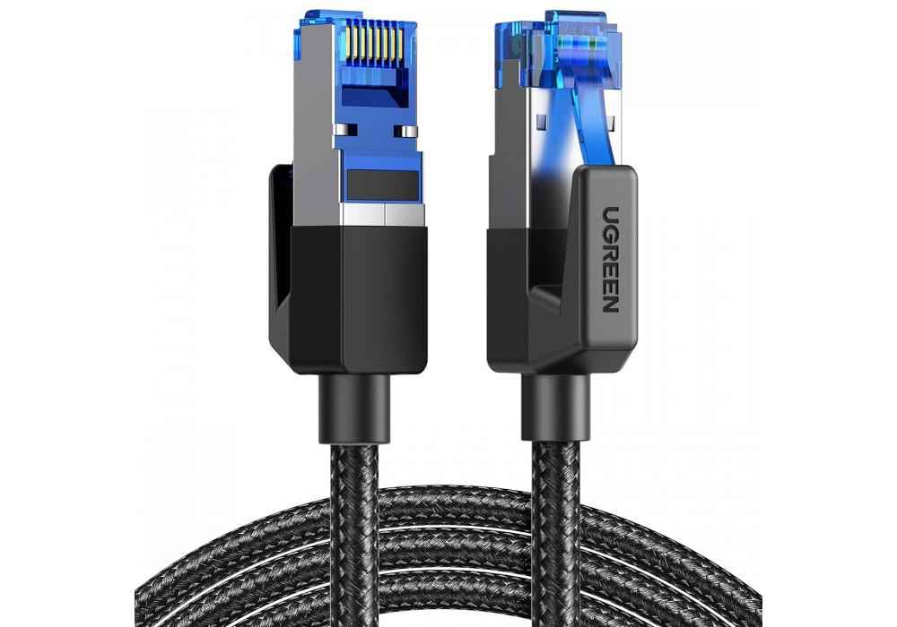 UGREEN Cat 8 Ethernet Cable 5m, High Speed Braided 40Gbps 2000Mhz Network Cord Cat8 RJ45 Shielded Indoor Heavy Duty LAN Cables Compatible for Gaming (5m) UGREEN Cat 8 Ethernet Cable 5m, High Speed Braided 40Gbps 2000Mhz Network Cord Cat8 RJ45 Shielded Indoor Heavy Duty LAN Cables Compatible for Gaming (5m)