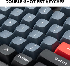 V6 Wired Custom Mechanical Keyboard, Full-Size QMK/VIA Programmable Macro with Hot-swappable Keychron K Pro Red Switch Compatible with Mac Windows Linux (Frosted Black-Translucent)
