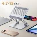 UGREEN Tablet Stand Holder for Desk Dual Rod Support Aluminum Tablet Holder Adjustable Multi-Angle Home Office Accessories Compatible