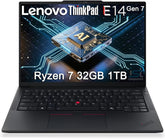 Lenovo ThinkPad E14 Gen 7 Business AI PC Laptop (14" FHD+, AMD Ryzen 7 250 (> Intel Ultra 7 155U), 32GB DDR5 RAM, 1TB SSD), Backlit KB, Fingerprint, 5MP Webcam, Ethernet, Wi-Fi, Win 11 Pro, 2026
