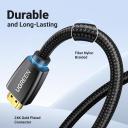 UGREEN HDMI Cable 4K Braided High Speed HDMI Cord 18Gbps with Ethernet Support 4K 60HZ Compatible with UHD TV Monitor Computer Xbox 360 PS5 PS4 Blu-ray and More, 15m