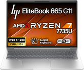 HP EliteBook 665 G11 16" FHD+ Business Laptop, AMD Ryzen 7 7735U, oemgenuine Customized Laptop, 32GB RAM, 1TB NVMe SSD, Wi-Fi 6E, RJ-45, Backlit Keyboard, Fingerprint Reader, Webcam, Windows 11 Pro