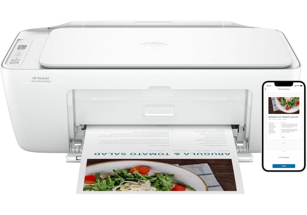HP DeskJet Ink Advantage 2875 Wireless Print, Copy, Scan, All-in-One Printer - White HP DeskJet Ink Advantage 2875 Wireless Print, Copy, Scan, All-in-One Printer - White