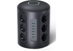 AUKEY PA-S14 PowerHub XL, 12 AC Outlet Surge Protector, 6 USB Ports, Vertical AC & USB Power Strip, 2m Cord