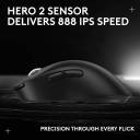 Logitech PRO X SUPERLIGHT 2 DEX – 60g Asymmetrical Wireless Gaming Mouse, HERO 2 Sensor (44,000 DPI), LIGHTSPEED 8kHz Polling, LIGHTFORCE Hybrid Switches, 95h Battery, USB‑C Charging, Black