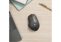 HP 280 Silent PC Wireless Mouse, HP Blue Optical Technology, 1600 DPI to track precisely on any surface, 90% noise reduction, Comfortable & Ergonomic Design, USB A Dongle Included