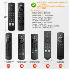 Silicone Case for Fire TV Stick 4K Max (2nd Gen)/Toshiba/Insignia/Pioneer/2-Series/4-Series/Omni Fire TV Remote - Anti Slip Shockproof Cover for Alexa Voice Remote Enhanced, Dark Cyan