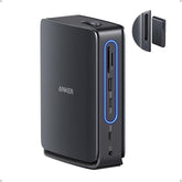 Nano 13-in-1 Laptop Docking Station with Detachable 6-in-1 Hub, USB-C 3 Display Docking (2 HDMI+1 DP), 10 Gbps USB-C, 3 USB-A, Audio, SD/TF, Ethernet, 100W Max PD for Dell/Lenovo/HP Home Office