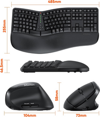 Meetion Director C Wireless Ergonomic Keyboard And Mouse Combo