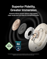 Belkin Soundform Isolate Noise Cancelling Headphones - Sand