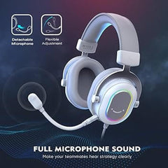 FIFINE RGB headset for computer setup