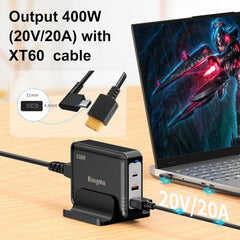 GaN Portable Laptop Charger for Razer Blade 18(2025 2026) with 5080/5090, 3 Ports Fast Charging, with a Power Cable with 11-43 mm Charging Interface (20V/20A Output) for Gaming laptops
