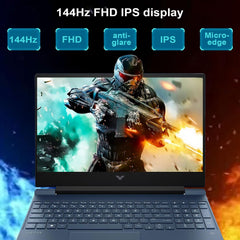 Victus 15.6 i5 Gaming Laptop, 15.6" FHD 1920*1080 144Hz, Intel Core i5-12450H, NVIDIA GeForce RTX 3050, 16GB RAM, 1TB SSD, Backlit KB, Touchpad, SD Card Reader, Webcam, HDMI, Wi-Fi 6, W11 H, Blue