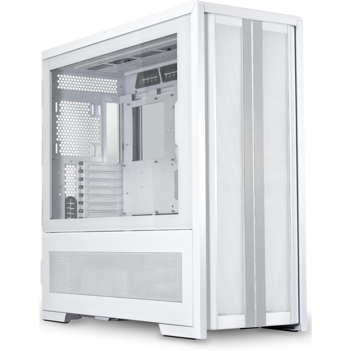 Lian Li V3000 Plus -White- EEB-EATX Full Tower Tempered Glass Case W- 3 System Setup Modes: Standard- Rotate- Dual-System, Type-C & Up To 3480 + 1360 Radiators & Maximum Of 16 Fans - G99.V3000PW.00 -