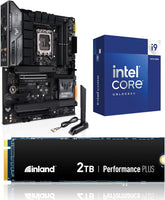 3-in-1 Combo: Intel Core i9-14900K CPU+ASUS Tuf Gaming Z790-Plus WiFi Board 2TB Performance Plus NVMe SSD